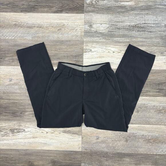 Under Armour UA Match Play Black Mens 33x30 Loose Fit Performance Golf Pants‎ - Picture 3 of 12